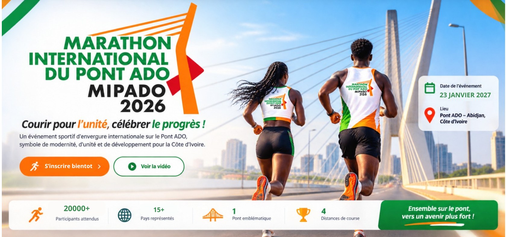 Marathon International du Pont ADO — MIPADO, Pont ADO, Abidjan